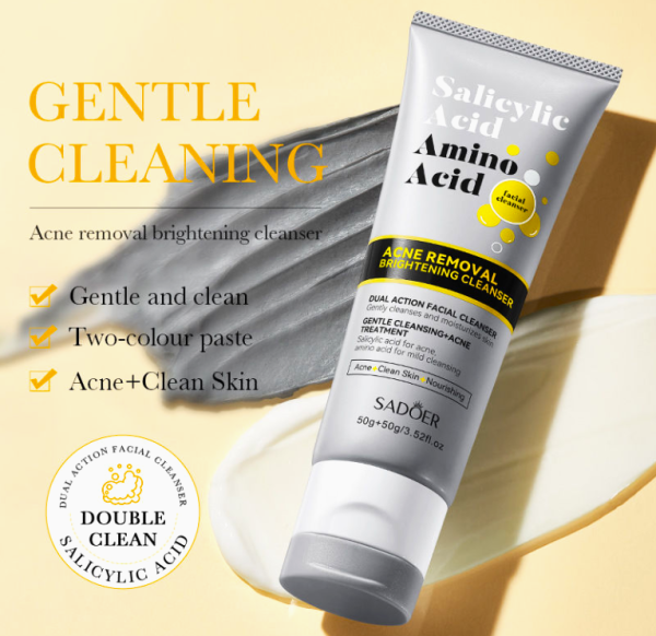 SADOER Acne Removal Brightening Cleanser with Salicylic Acid & Amino Acid