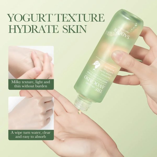 Avocado Toner 130ml Deep Hydration Rejuvenation Soothes Skin Moisturizing Skin Full Glossy - Image 5